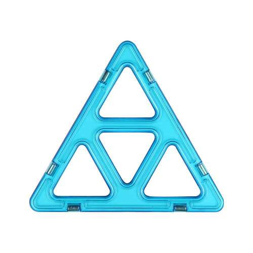 Blaues Magformers Super Triangle Bauelement