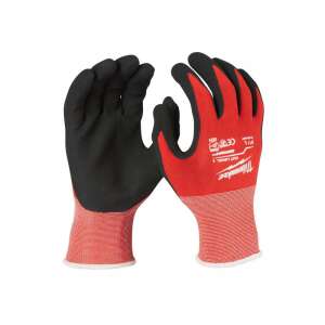 Milwaukee Schnittschutzhandschuhe Level 1, Größe L, doppelt nitrilbeschichtet - Arbeitshandschuhe