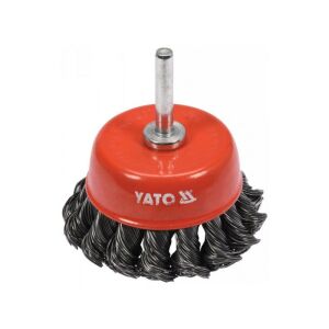 YATO 65mm Csapos fazékkefe fúrógéphez, sodrott acélhuzal - Yato