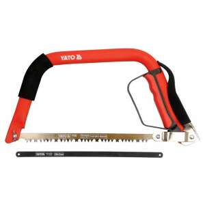 YATO 300mm bow saw with red handle and black blade - Hand Saw
