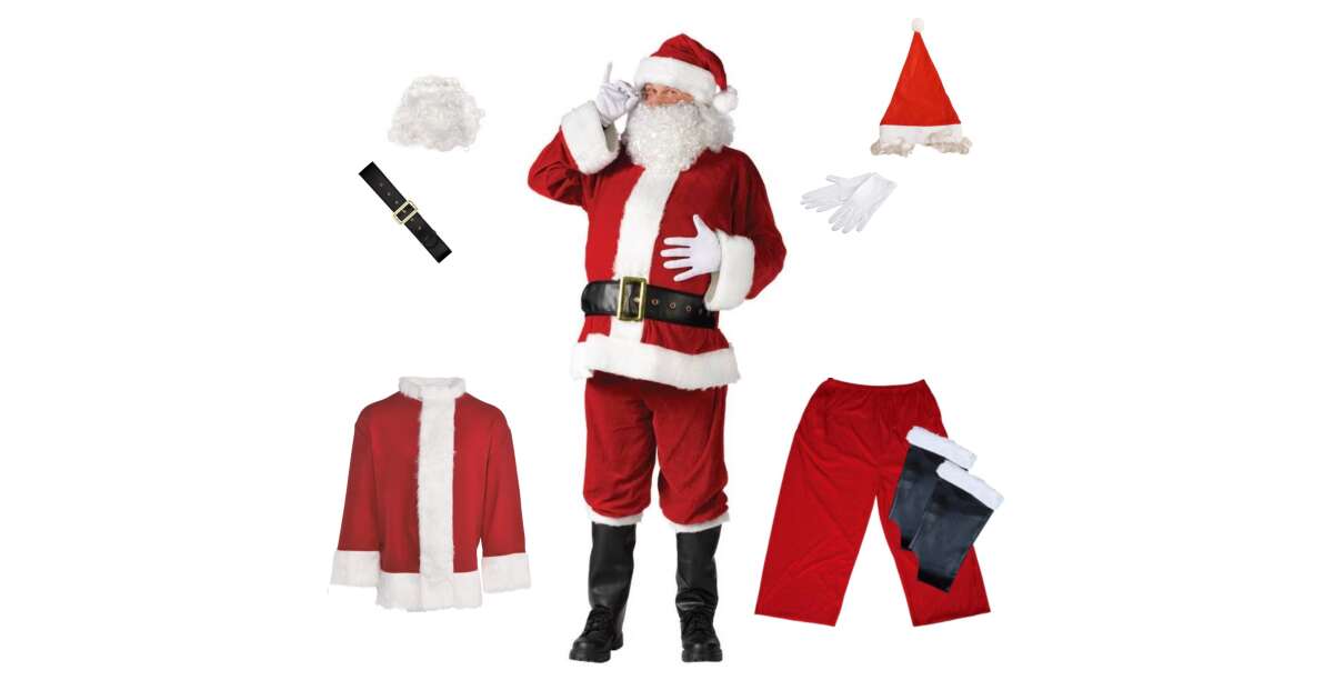 Deluxe father fashion christmas costume