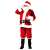 Pepita DeLuxe 7 részes Mikulás jelmez, felnőtt méret, piros bársony, fehér szőrme díszítéssel, tartalmaz kabátot, nadrágot, sapkát, parókát, szakállat, övet és kesztyűt
