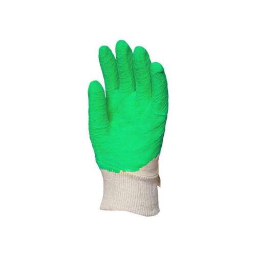 Munkavédelmi kesztyű mártott zöld latex 9-as (vágásbiztos)*
