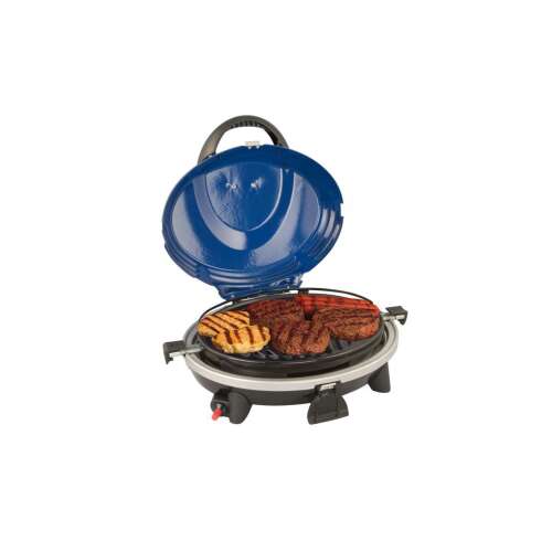 Campingaz 3 az 1-ben grillsütő, hamburgert sütnek rajta - Campingaz
