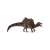 Schleich Spinosaurus dinoszaurus figura, barna és fekete színben, mozgatható állkapoccsal