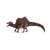 Schleich Spinosaurus dinoszaurus figura, barna és fekete színben, mozgatható állkapoccsal