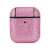 Różowe błyszczące etui ochronne do Apple AirPods, widok z przodu