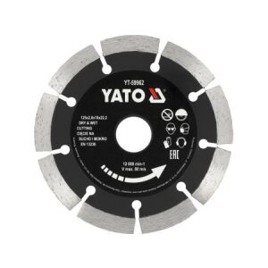 YATO Gyémánt vágókorong 125 x 2,0 x 10 x 22,2 mm szegmentált 147092963 - Yato