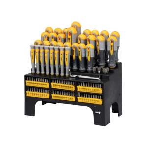 VOREL 100-teiliges Schraubendreher- und Bit-Set mit Ständer - Vorel