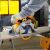 DeWALT DCS391NT akkus körfűrész használat közben
