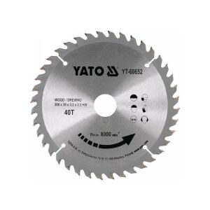 YATO Fűrésztárcsa fához 200 x 30 x 2,2 mm / 40T