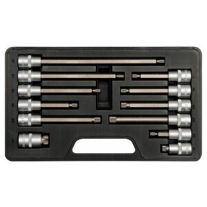 YATO 12-częściowy zestaw nasadek Spline Bit, napęd 1/2 cala, stal CrV M5-M17 - Yato Klucz do wtyczek