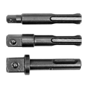 Zestaw adapterów YATO SDS-Plus do kwadratu 1/4", 3/8", 1/2", 3-częściowy - Klucz do wtyczek