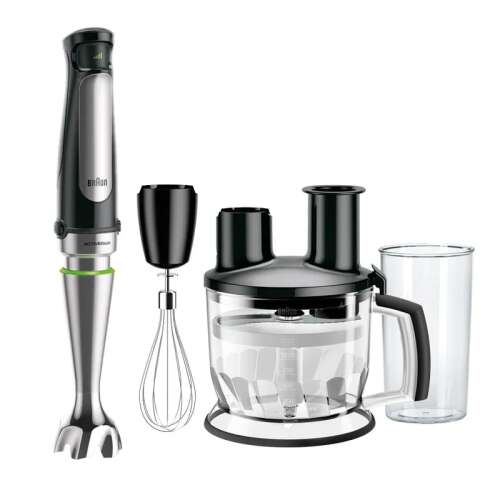 Braun MQ 7075 X MultiQuick 7 Blender ręczny z akcesoriami, w tym rozdrabniaczem, trzepaczką i kubkiem miarowym