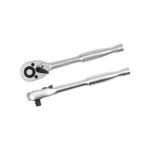 YATO Rękojeść z grzechotką 1/4 cala, 125mm, 72T CrV - Klucz do wtyczek