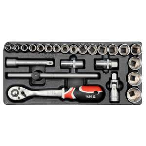 YATO 24-elementowy zestaw kluczy nasadowych 1/2" (10-32mm) wkład - Yato Klucz do wtyczek