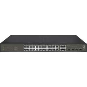 LevelOne GES-2128 Hilbert Gigabit Switch, front view - Switch
