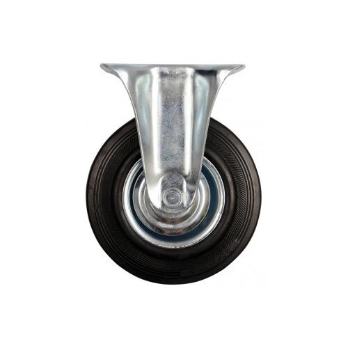 VOREL Koło Przemysłowe Stałe 100mm z Gumową Oponą