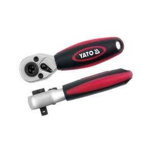 Uchwyt z grzechotką YATO 1/4 cala z 72 zębami do precyzyjnej pracy - Klucz do wtyczek