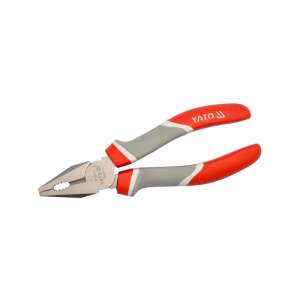 YATO 200mm combination pliers with red and grey handles - Tool