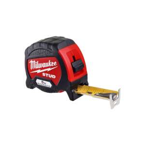 Milwaukee 5m magnetická páska na meranie, hľadač stien, červená a čierna - Meracie pásy