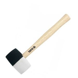 Angled View of YATO 340g Rubber Mallet - Yato