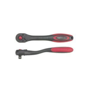 YATO 1/4 cala uchwyt z grzechotką z wygiętym trzonkiem - Klucz do wtyczek