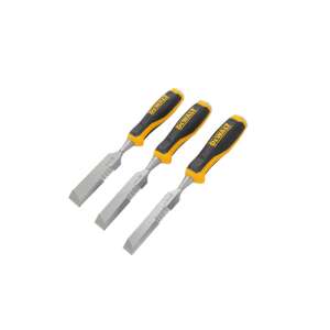 Set de dalte DEWALT din 3 piese, cu dalte durabile și mânere confortabile - Dalte