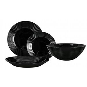 Luminarc Harena 19-piece Dinner Set #black