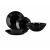 Luminarc Harena black 19-piece dinner set including plates and bowls