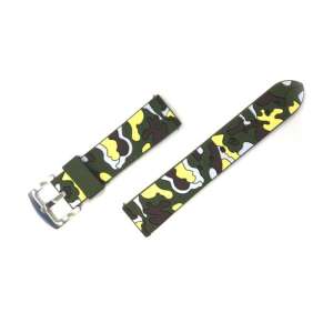 Pasek do zegarka silikonowy w kamuflażu do Samsung Galaxy Watch 3 45mm i 46mm - Pasek do inteligentnego zegarka