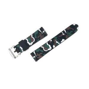 Pasek do zegarka silikonowy w kamuflażu do Samsung Galaxy Watch 3 45mm i Galaxy Watch 46mm - Pasek do inteligentnego zegarka