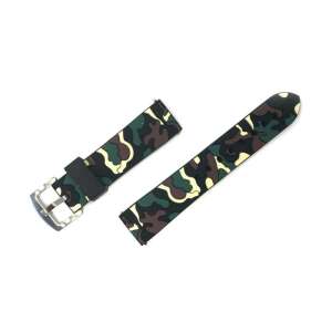 Pasek do zegarka silikonowy w kamuflażu do Samsung Galaxy Watch 3 45mm i Galaxy Watch 46mm - Pasek do inteligentnego zegarka