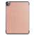 Rose gold Apple iPad 11 Pro 2020 tablet case, back view, camera cutout