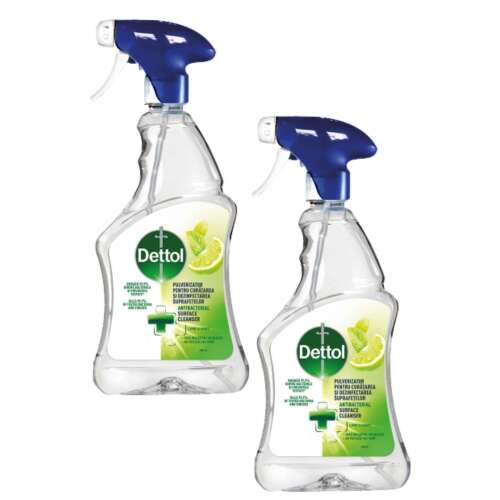 Dettol Lime&Menta Antibacterial Surface Cleaner Spray 2x500ml 38257426