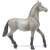 Schleich Pura Raza Espanola foal figurine, grey horse toy, hand-painted, realistic detail, side view