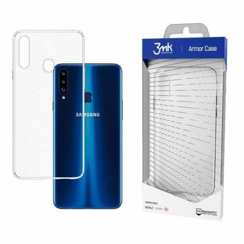 3MK Armor Case Samsung A20s-hez, átlátszó védőtok