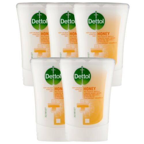 Dettol Mézes Érintés Nélküli Kézmosó Utántöltő 5x250ml 137956894
