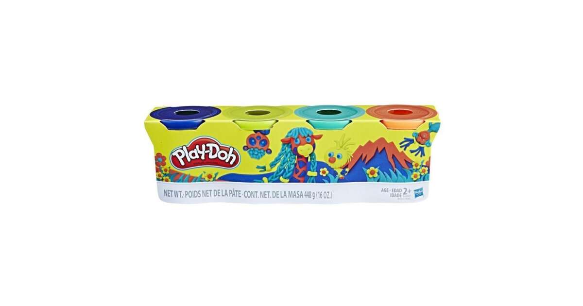 Play-Doh jar Clay Set, 4x112 g
