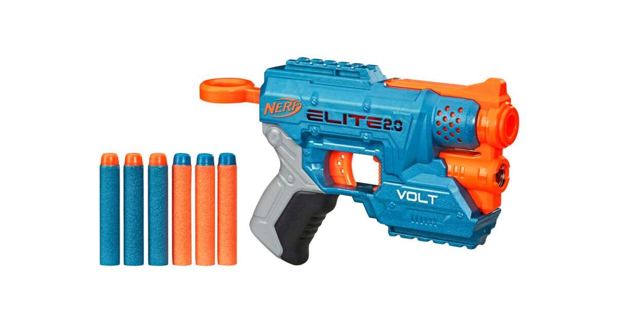 Nerf Elite 2.0 トイガンまとめ売り(青とオレンジ) ダーツ8本