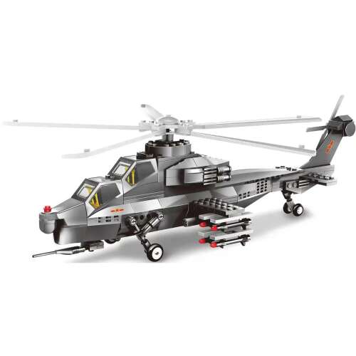 WANGE 4002 Wojskowy Helikopter Zabawka z Klocków