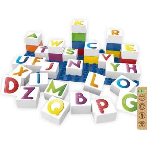 BiOBUDDi Lernspielzeug - Buchstaben, Bausteine für Kinder, umweltfreundlich, nachhaltig, sicher, pflanzenbasiert, hergestellt in den Niederlanden - Plastikbausteine