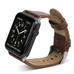 Brățară Apple Watch din piele maro X-Doria Lux 42/45mm pe Apple Watch - Apple Curea ceas inteligent