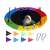 Pepita 100cm Rainbow Nest Swing with a child playing on it