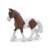 Papo Tinker Mare horse figurine, brown and white, realistic detail