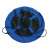 Blue Pepita nest swing, top view, 100cm diameter, steel frame, Oxford fabric