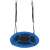 Blue Pepita nest swing, 100cm diameter, steel frame, Oxford fabric, hanging from ropes