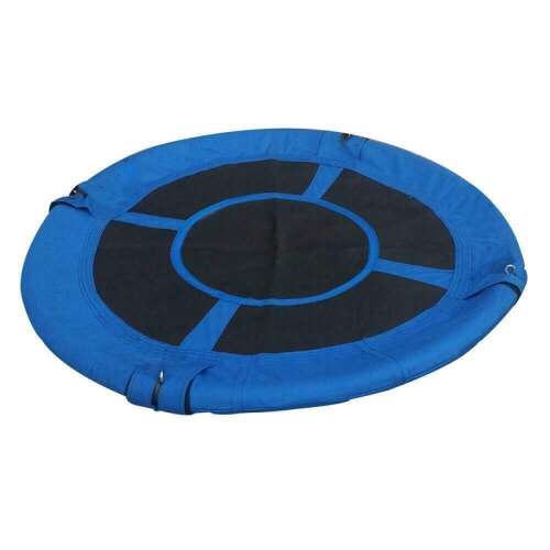 Blue Pepita nest swing, 100cm diameter, steel frame, Oxford fabric