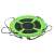Pepita nest swing, green, 100cm diameter, steel frame, Oxford fabric, adjustable ropes, close-up of the ropes and hooks