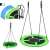 Pepita nest swing, green, 100cm diameter, steel frame, Oxford fabric, adjustable ropes, with accessories